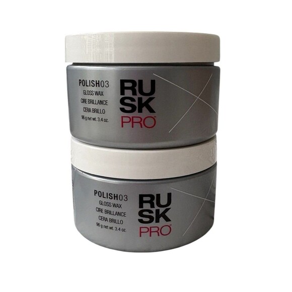 2 Pack! RUSK PRO POLISH 03 Gloss Hair Wax 3.4 Oz Weightless Shine Control Hold - Picture 1 of 5